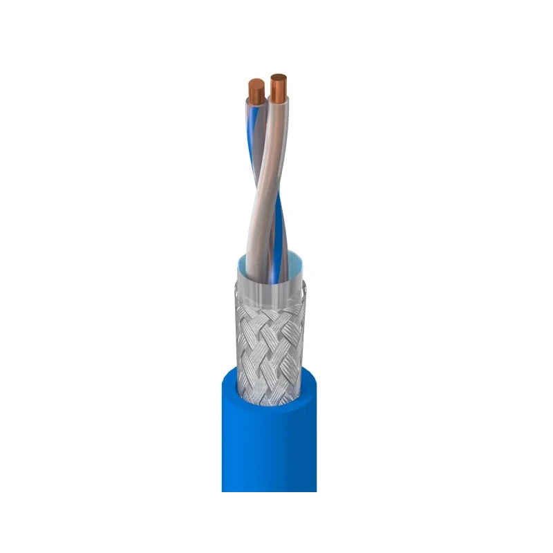 Belden Screened Blue PVC Jacket Ethernet Cable, 500 m, 300V, Bare Copper Conductor 74030E-C500