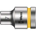 Wera 3/8 in Drive 7 mm 6 Point Hex Socket Chrome Vanadium Steel 29mm Overall Length 05003552001
