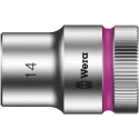 Wera 1/2 in Drive 14 mm 6 Point Hex Chrome Vanadium Steel Socket 37mm Overall Length 05003605001