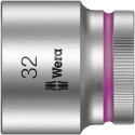 Wera 1/2 in Drive 32 mm 6 Point Hex Socket Chrome Vanadium Steel 42mm Overall Length 05003617001