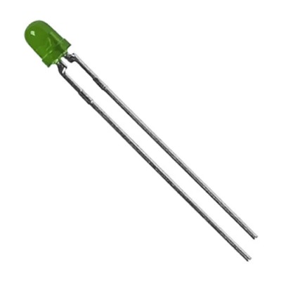 Lite-On 2.6 V Green LED 3 mm (T-1) Through Hole Diffused Lens Round Shape LTL-4231N