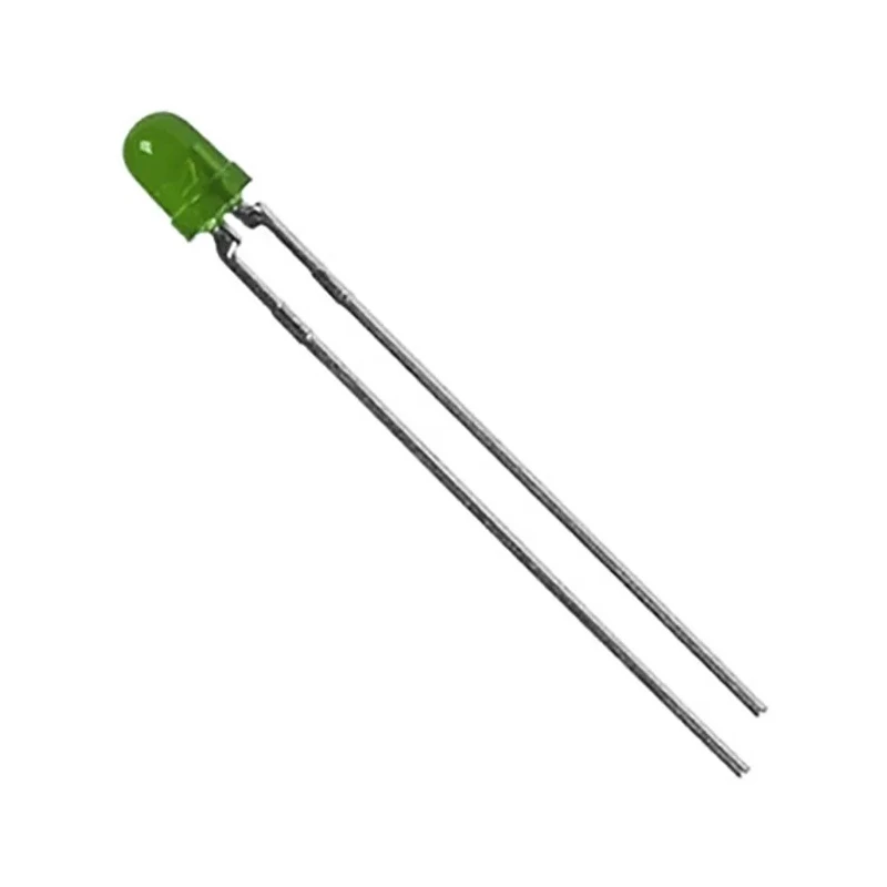 Lite-On 2.6 V Green LED 3 mm (T-1) Through Hole Diffused Lens Round Shape LTL-4231N
