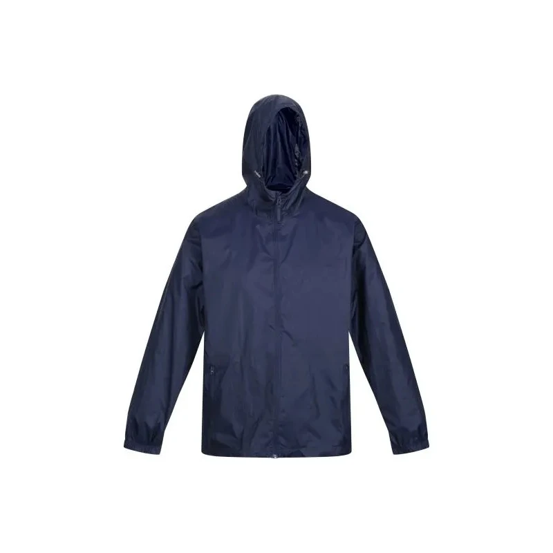 Regatta Professional Pro Packaway Navy Water Resistant Windproof Breathable Lightweight Jacket Zipper Size L TRW248 54070