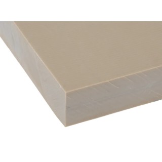RS PRO Beige Polyetheretherketone Plastic Sheet 300 mm x 245 mm x 16 mm 237-7728