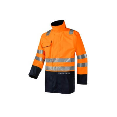 Sioen Arc Flash Jacket Polyester Outer Polyester Lining Zip Closure Unisex XL S101-KALDVIK-XL