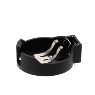RS PRO 2450 Battery Holder Leaf Spring Through Hole Polybutylene Terephthalate Body 1 Cell 24mm Diameter 9.2mm 237-8290