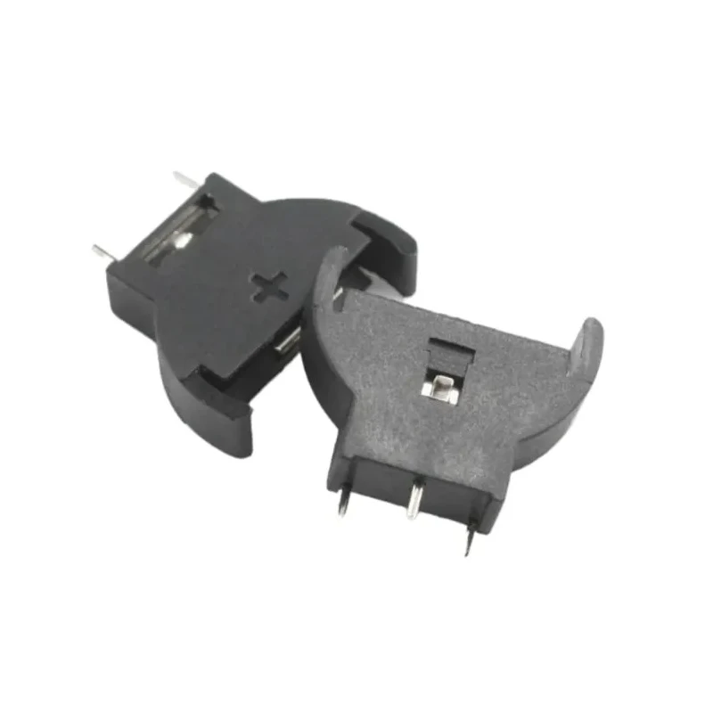 RS PRO CR2032 Battery Holder Leaf Spring, Polyamide 66 Body, Through Hole Mount, 18.14mm Height, 23.2mm Length CR2032