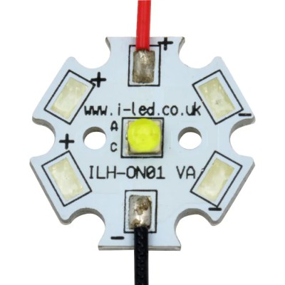 Intelligent Horticultural Solutions Circular LED Array 1-LEDs Deep Blue, 2A, 1.3W, 20mm Diameter IHH-BW01-DEBL-SC221-WIR200.