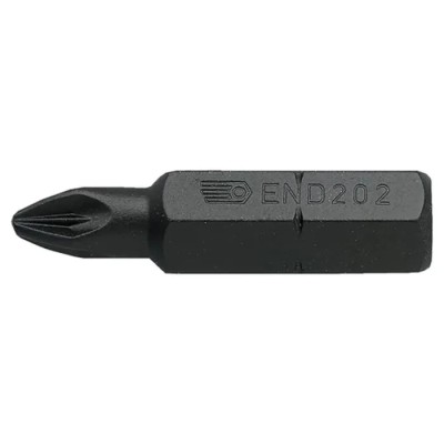 Facom Impact Pozidriv Screwdriver Bit 7.94 mm Drive Size, PZ2 Tip, 32 mm Overall Length END.203