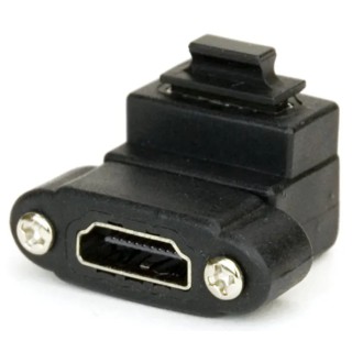 RS PRO HDMI Female to Female Right Angle HDMI Adapter 34.8mm Length 124-2516