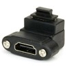 RS PRO HDMI Female to Female Right Angle HDMI Adapter 34.8mm Length 124-2516