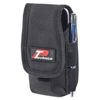 Technics Polyester 2 Pocket Tool Pouch with Pen Holder Universal Metal Clip PT139