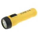 Wolf Safety IECEx ATEX LED Torch Yellow 130 lumens, 200 mm TS-35+