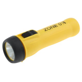Wolf Safety IECEx ATEX LED Torch Yellow 130 lumens, 200 mm TS-35+