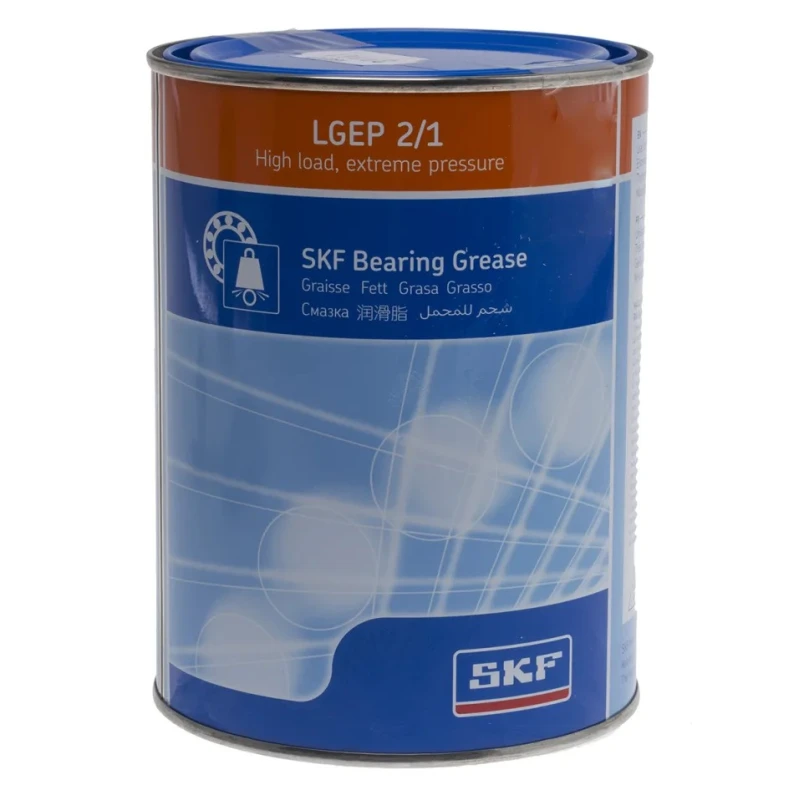 SKF Mineral Oil Grease 1 kg Tin, Lithium Soap Thickener, NGLI Grade 2, -20°C to 110°C LGEP 2/1