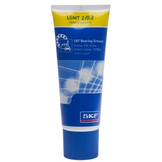 SKF Mineral Oil Grease 200 g Tube Brown-Red Lithium Thickener, NGLI Grade 2 LGMT 2/0.2