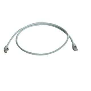 Telegartner Shielded Cat6a Ethernet Cable, 1 m, Low Smoke Zero Halogen Jacket, Grey 