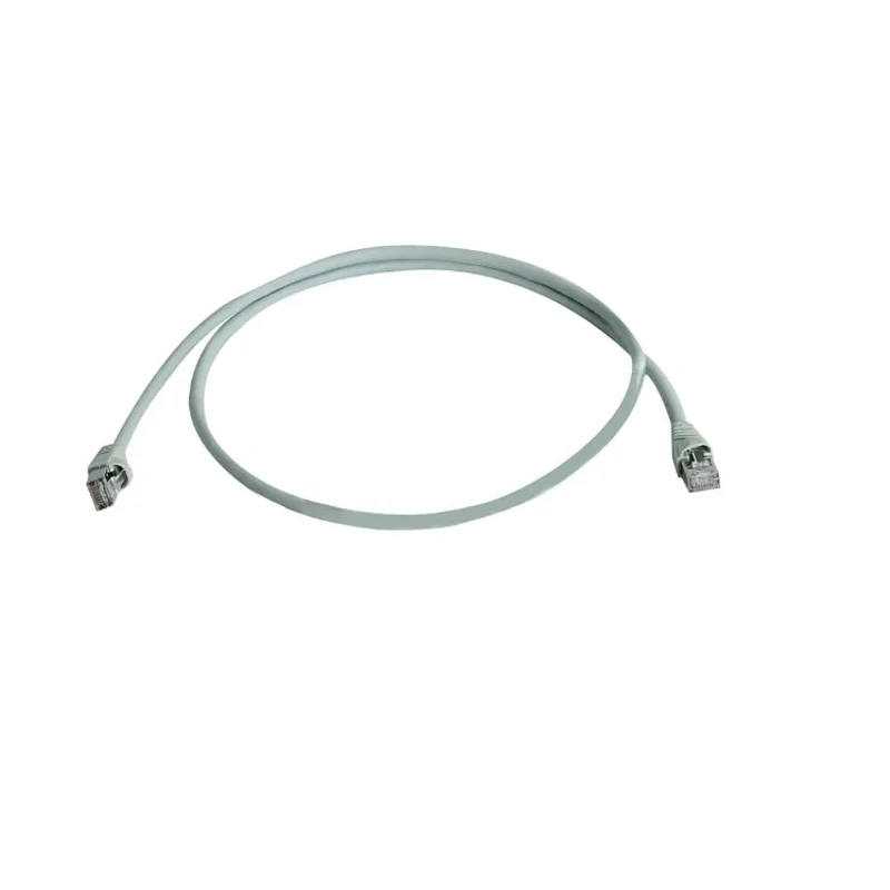 Telegartner Shielded Cat6a Ethernet Cable, 1 m, Low Smoke Zero Halogen Jacket, Grey 