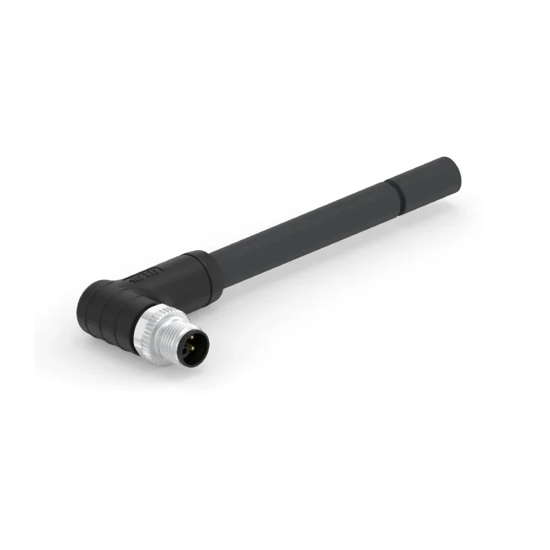 TE Connectivity Male 5 Way M12 Right Angle to Unterminated Sensor Actuator Cable 3m T4151299L25-004
