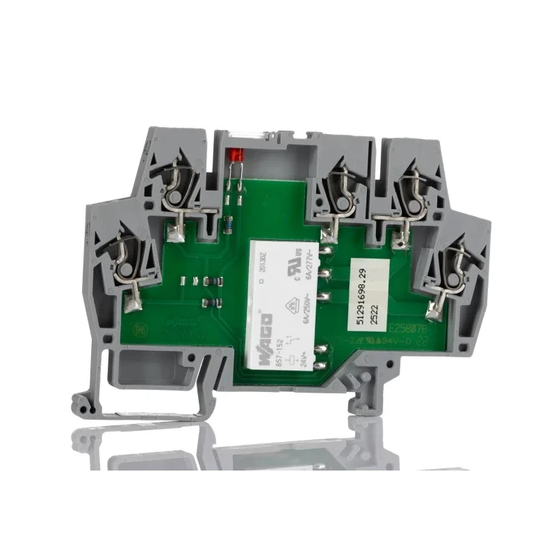 WAGO 859 Series Electromechanical Interface Relay, DIN Rail Mount, 24V DC Coil, SPDT Contact 859-304