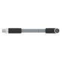 TE Connectivity Male 5 Way Straight to Female 5 Way M12 Sensor Actuator Cable 63V 1.5 m T41526C9L25-003