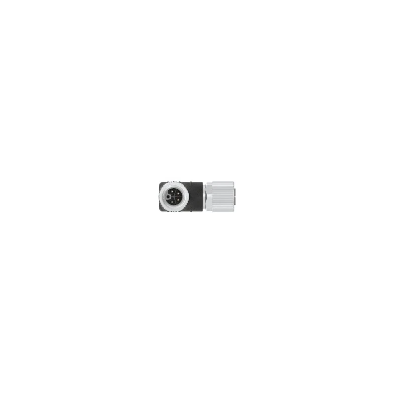 TE Connectivity Male 4 Way Straight to Female 4 Way M12 Sensor Actuator Cable, 5 m T41526C9L14-005