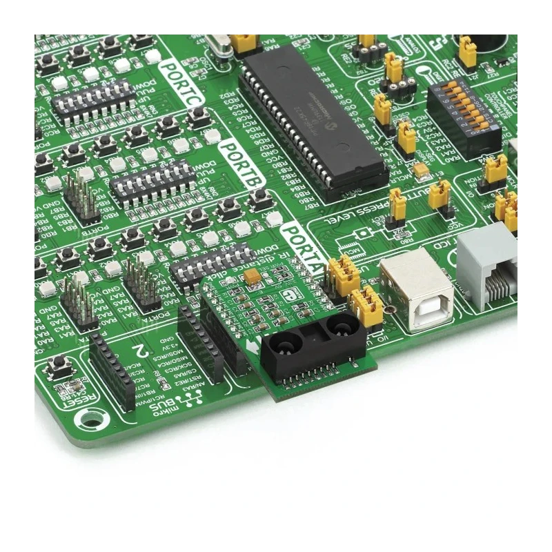 MikroElektronika IR Distance Click Infrared Sensor MikroBus Click Board for GP2Y0A60SZ0F MIKROE-1991