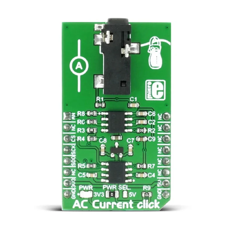 MikroElektronika Power Management Development Kit AC Current Click Current Measurement for MCP3201, MCP607 MIKROE-2523