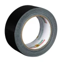 DUCK TAPE Duct Tape Black, 50 mm Width x 25 m Length, Cloth Backing, Gloss Finish, Model 222227