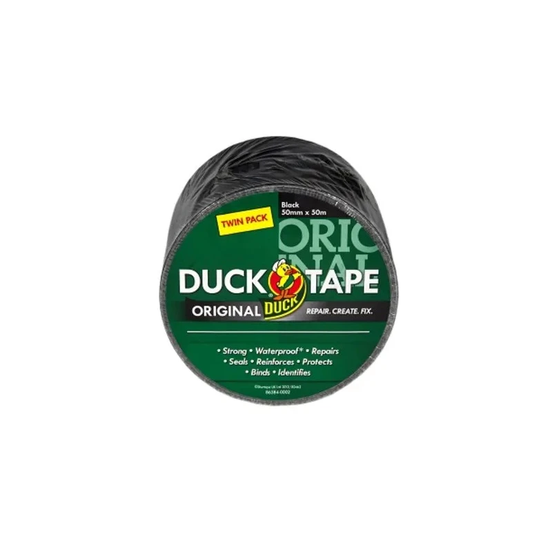 DUCK TAPE Duct Tape 50 mm x 50 m Black Gloss Finish 232336