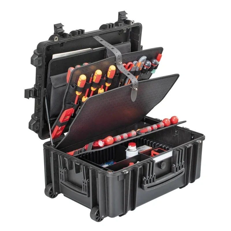 GT Line 3 Drawer Plastic Tool Case Wheeled 250 mm x 538 mm x 405 mm GT53-26PEL