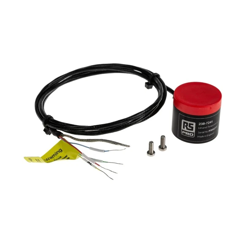 RS PRO Infrared Temperature Sensor V Output Signal 1 m Cable Length 0 °C to 1000 °C 31 mm Diameter IP65 Rated 238-7241