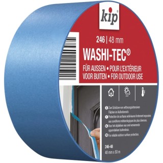 KIP Masking Tape Blue Washi-Tec Premium Outdoor 48mm x 50m 0.1mm Thickness 246-48 222848