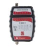 RS PRO Network Cable Tester with BNC, RJ11, RJ45 connectors, LED Display, Battery Powered, Model 136-8579