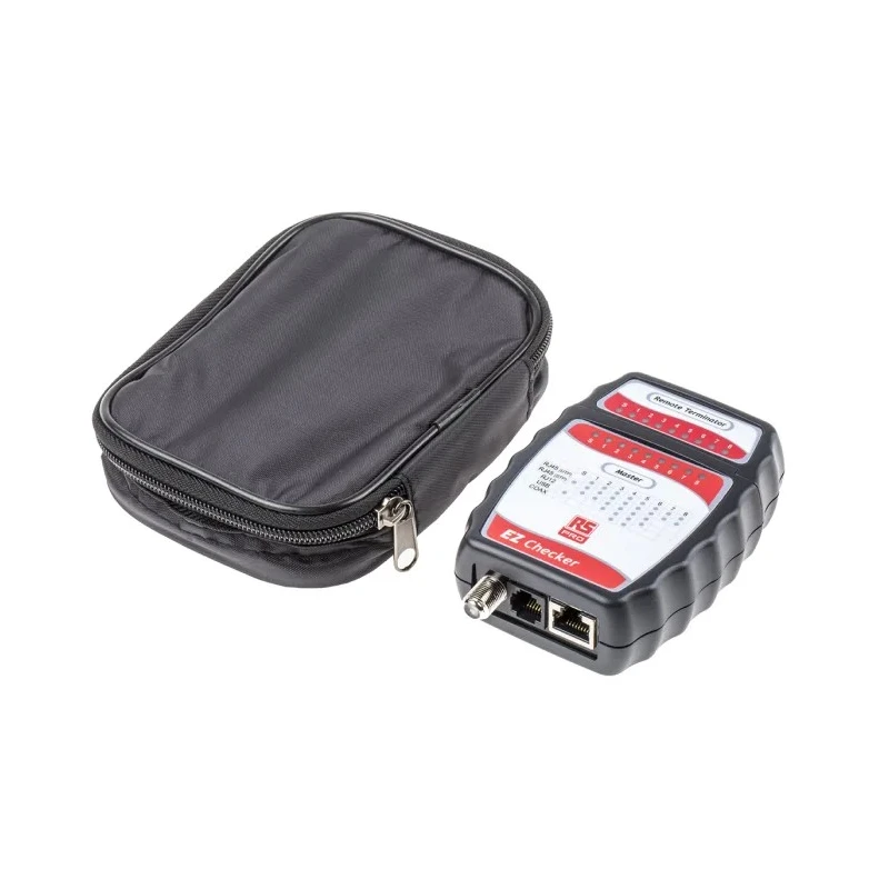 RS PRO Network Cable Tester with BNC, RJ11, RJ45 connectors, LED Display, Battery Powered, Model 136-8579