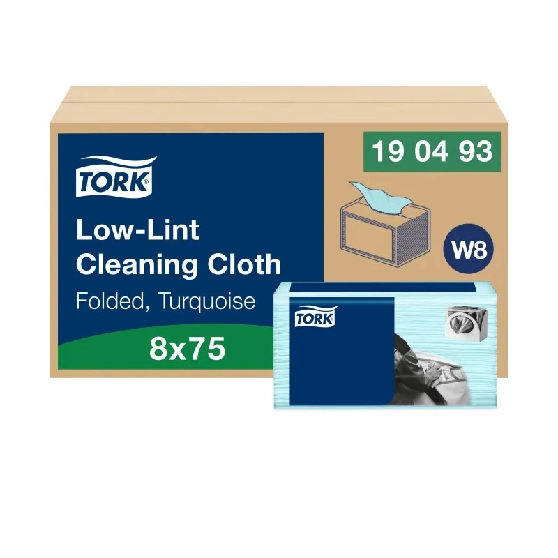 Tork Blue Multi-Purpose Dry Cleaning Wipes Pack of 75, 193 x 160 mm Folded, 385 x 300 mm Unfolded 190493