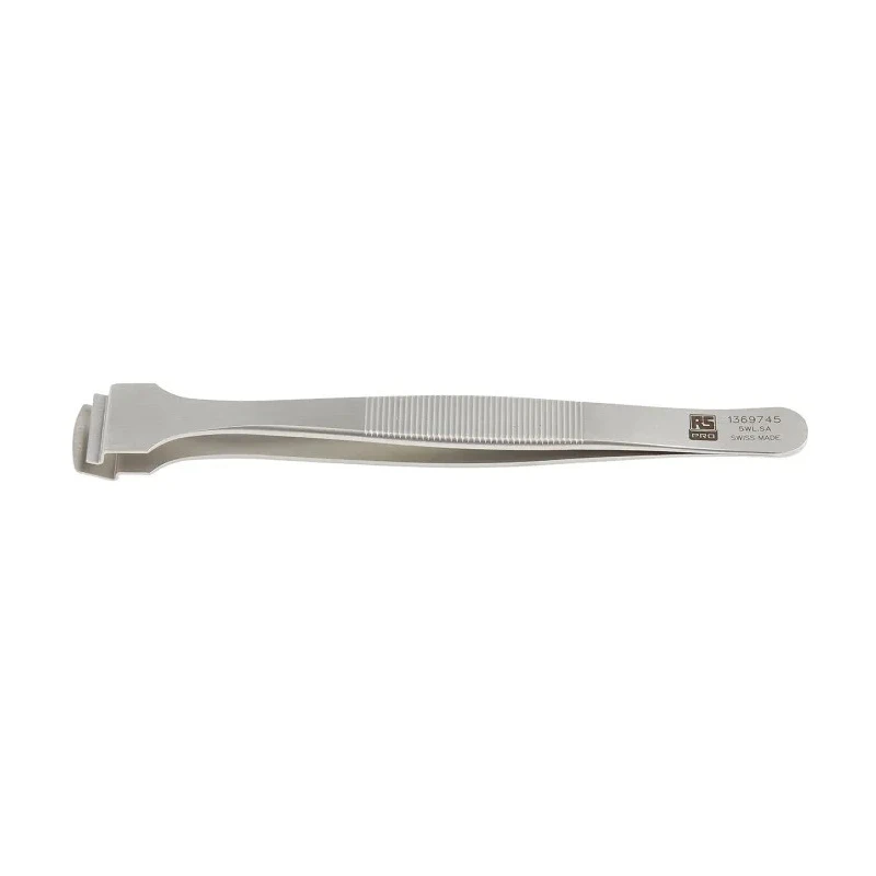 RS PRO 130mm Stainless Steel Wafer Tweezer 136-9745