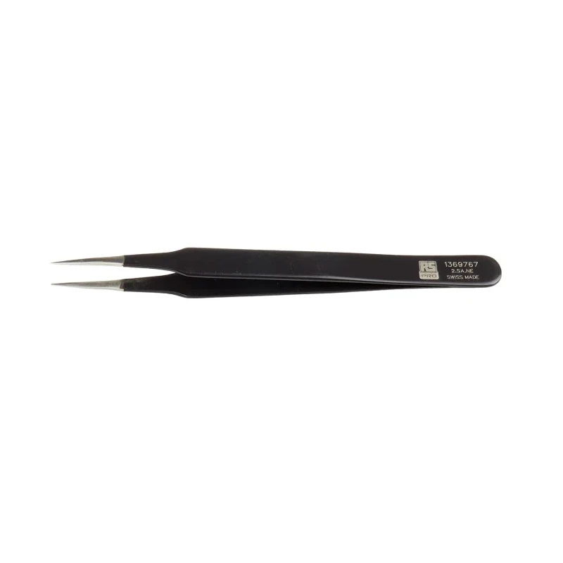 RS PRO 120mm Stainless Steel ESD Safe Tweezer 136-9767