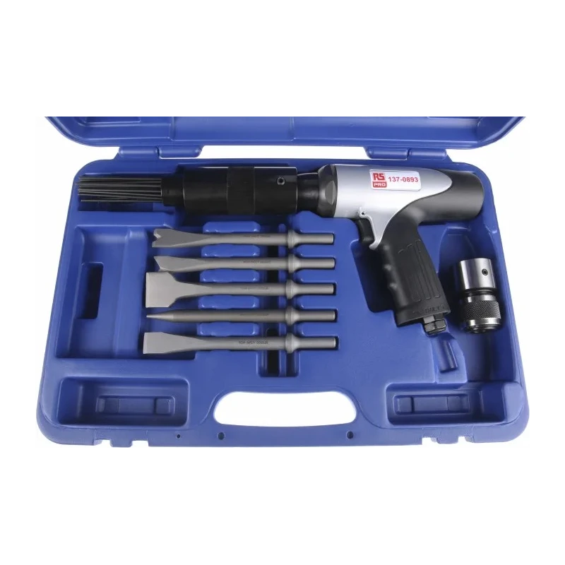 RS PRO 217 mm Air Hammer Balanced Design with Swivel Inlet and Quick-Change Retainer 137-0893