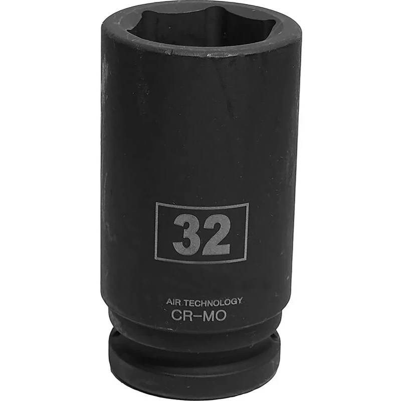 RS PRO Deep Impact Socket 32 mm Socket Size 19.05 mm Drive Size Square Drive Blackened Finish 137-0931