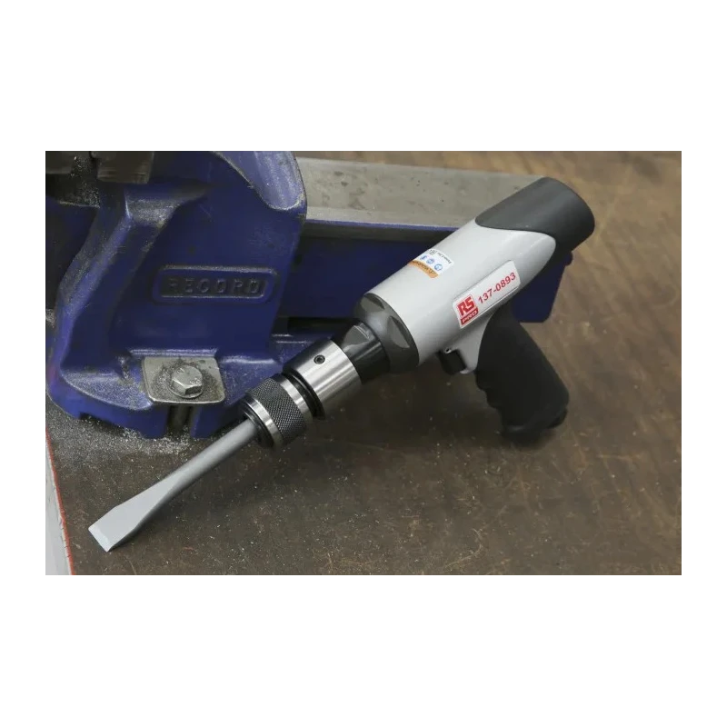 RS PRO 217 mm Air Hammer Balanced Design with Swivel Inlet and Quick-Change Retainer 137-0893