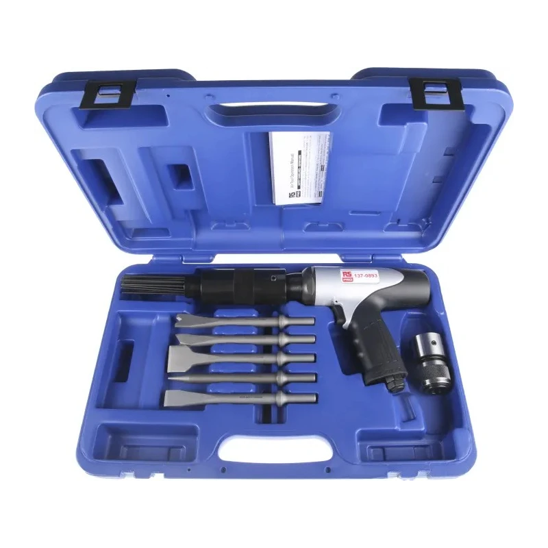 RS PRO 217 mm Air Hammer Balanced Design with Swivel Inlet and Quick-Change Retainer 137-0893