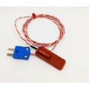 RS PRO Type K Rubber Patch Thermocouple 1 mm Diameter, 1 m Length, Silicone Rubber Probe, JIS Standard 239-4669