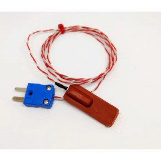 RS PRO Type K Rubber Patch Thermocouple 1 mm Diameter, 1 m Length, Silicone Rubber Probe, JIS Standard 239-4669