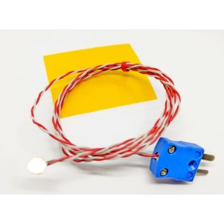 RS PRO Type K Copper Disc Thermocouple 1 m Length, 6.35 mm Diameter, 0 °C to 200 °C Sensor 239-4676