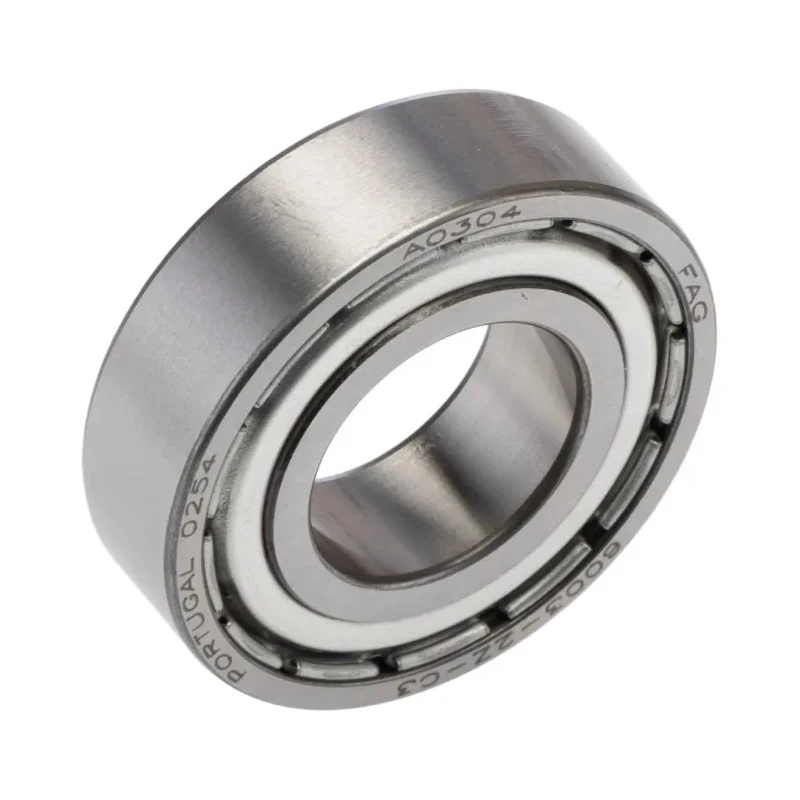 FAG Single Row Deep Groove Ball Bearing 17 mm ID, 35 mm OD, 10 mm Width, Steel Cage, Double Shielded, C3 6003-2Z-C3