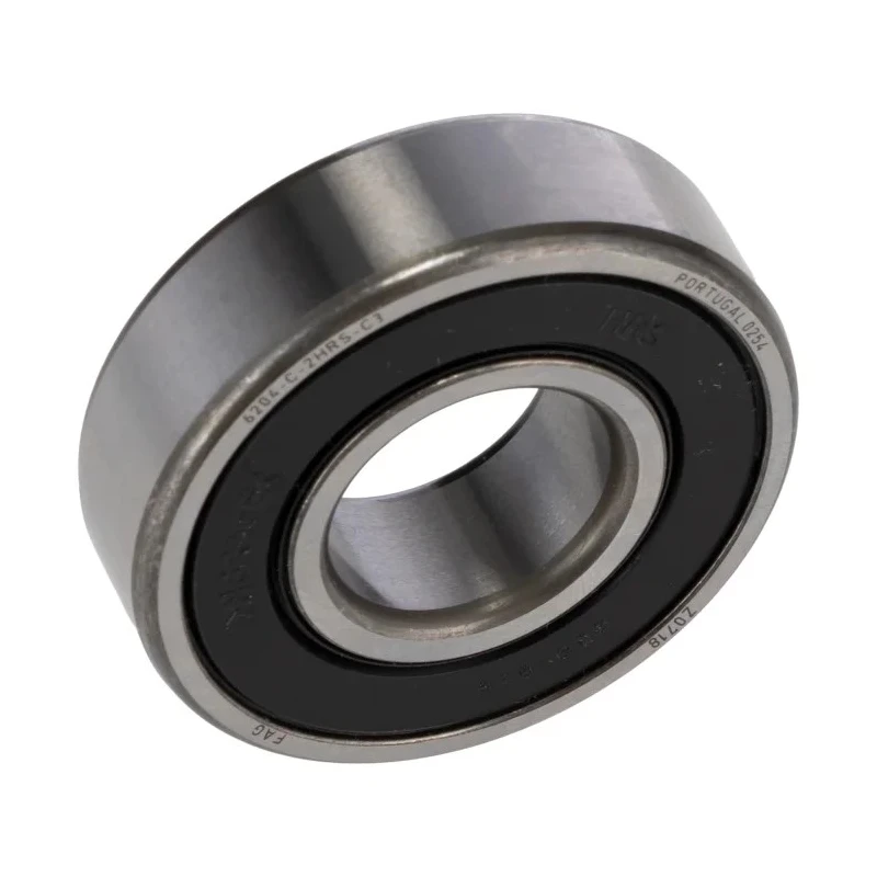 FAG Single Row Deep Groove Ball Bearing 20 mm ID, 47 mm OD, 14 mm Width, Steel Cage & Balls, Sealed, C3 6204-C-2HRS-C3