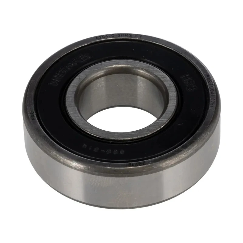 FAG Single Row Deep Groove Ball Bearing 20 mm ID, 47 mm OD, 14 mm Width, Steel Cage & Balls, Sealed, C3 6204-C-2HRS-C3