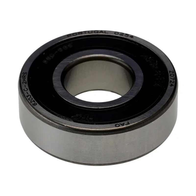 FAG Single Row Deep Groove Ball Bearing 17 mm ID 40 mm OD 12 mm Width Sealed Steel Cage 6203-C-2HRS