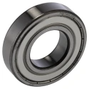 FAG Single Row Deep Groove Ball Bearing 35 mm ID, 72 mm OD, 17 mm Width, Double Shielded Steel Cage and Balls 6207-C-2Z